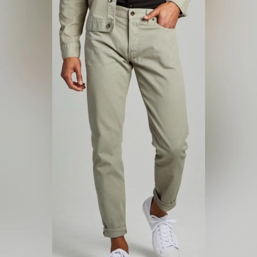 NWT Todd Snyder slim 5 pocket bedford corduroy pant cactus sage green size 32x34 - Picture 1 of 6